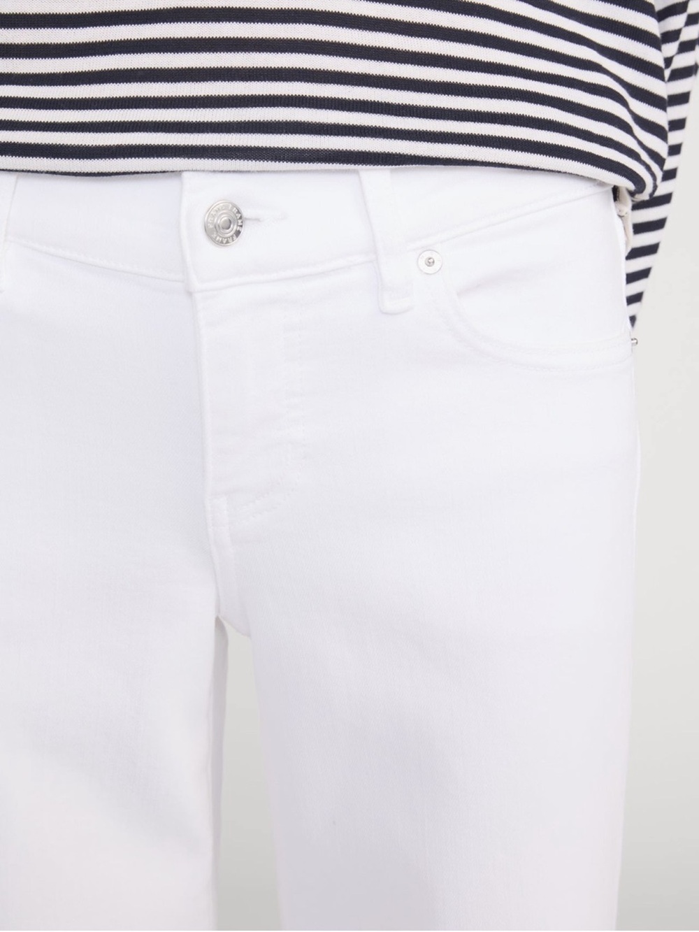 FRAME Low Rise Le Slim Palazzo Wide Leg Jeans White Size 30 NWT - Picture 4 of 9